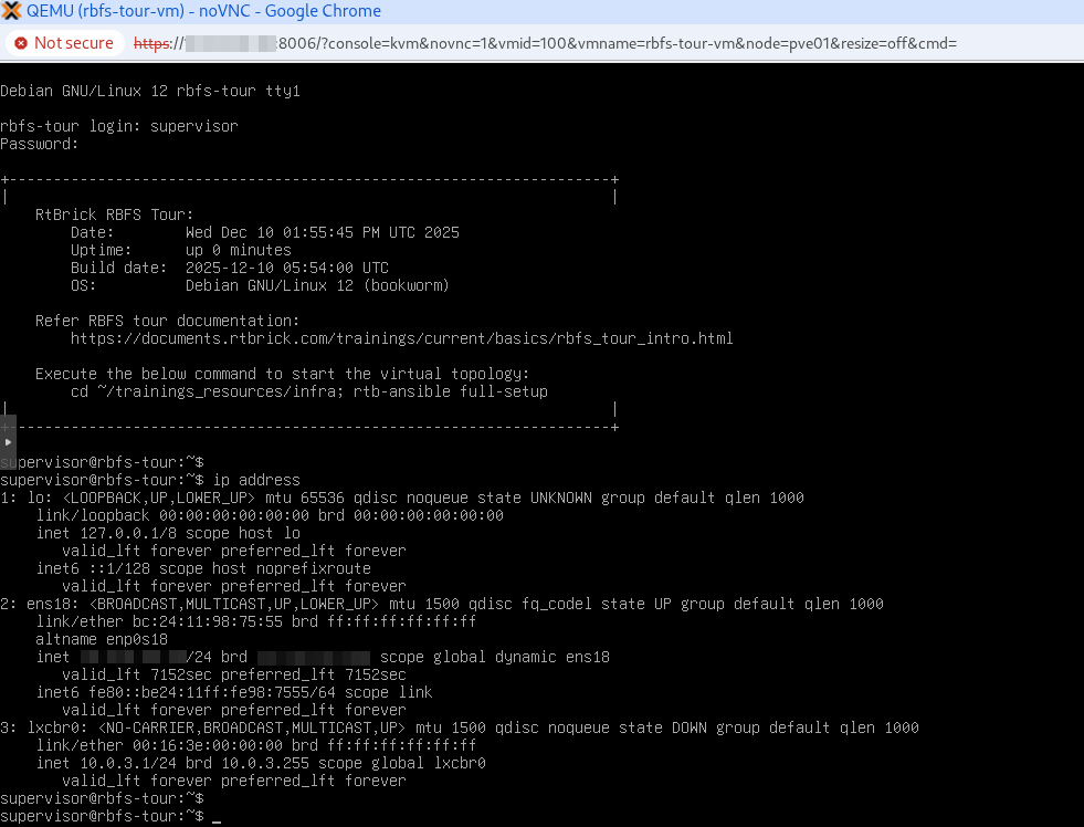 proxmox vm login