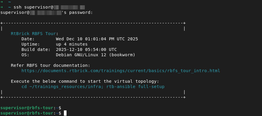 ssh login